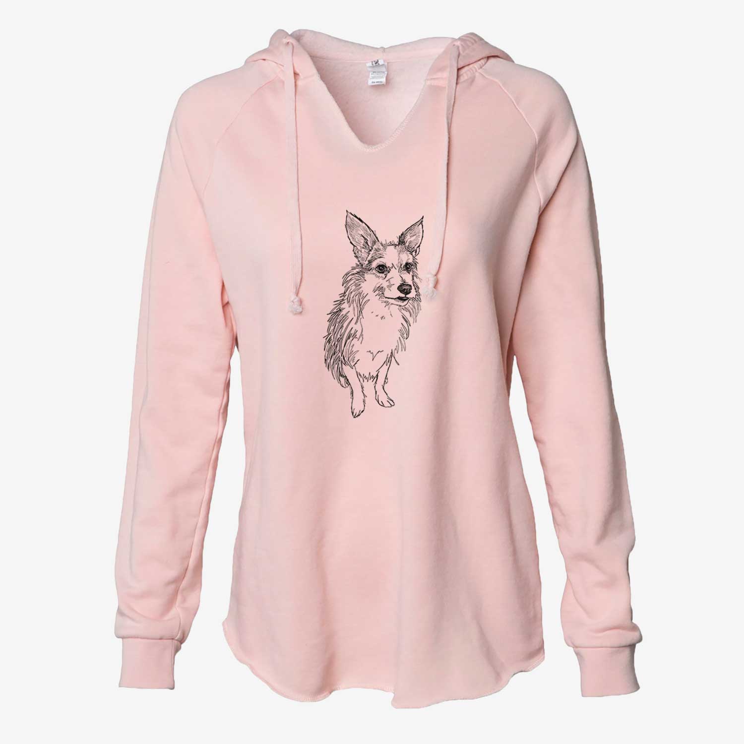 Doodled Lola the Terrier Mix - Cali Wave Hooded Sweatshirt