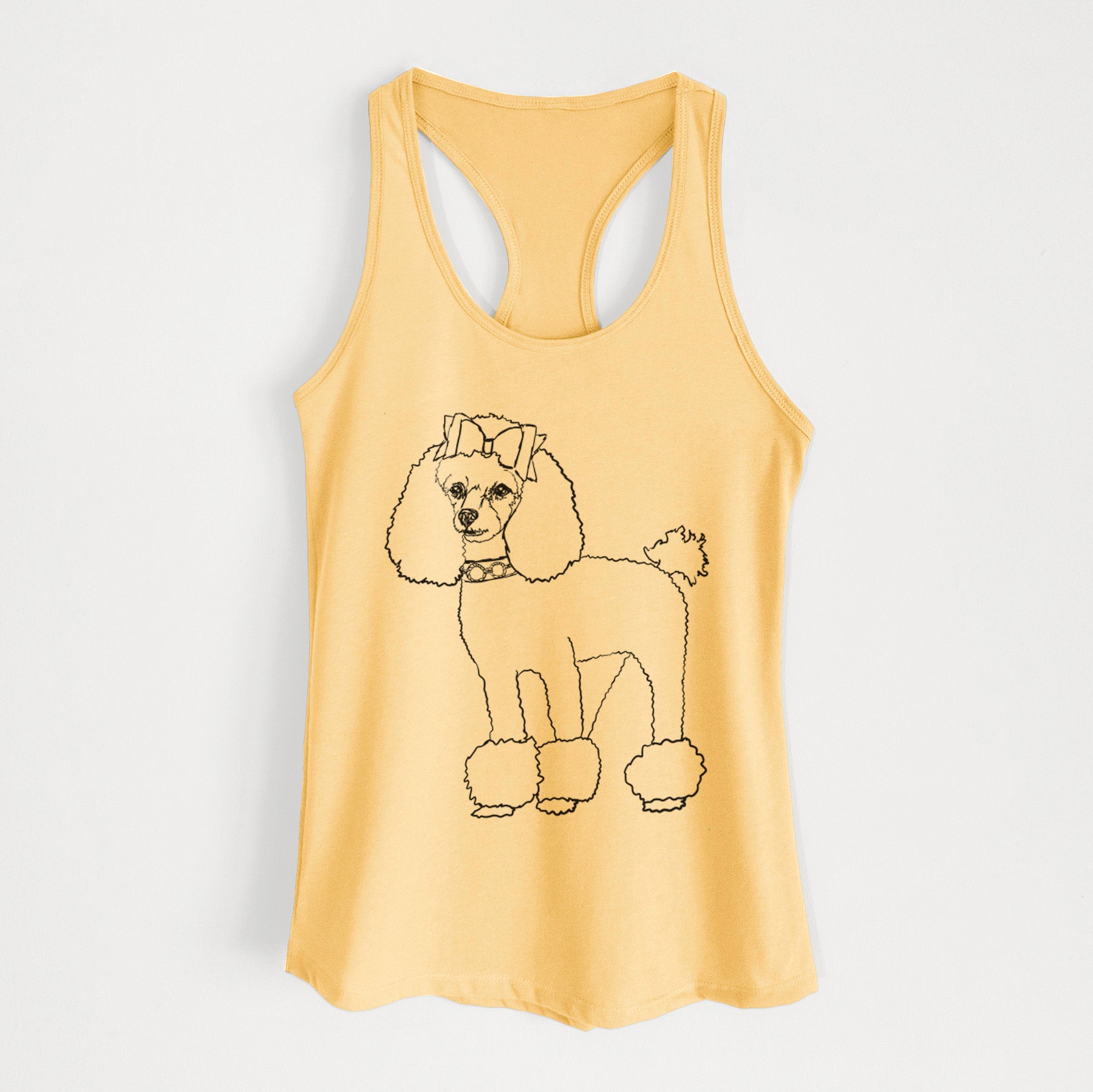 Doodled Lou Lou the Toy Poodle - Women's Racerback Tanktop