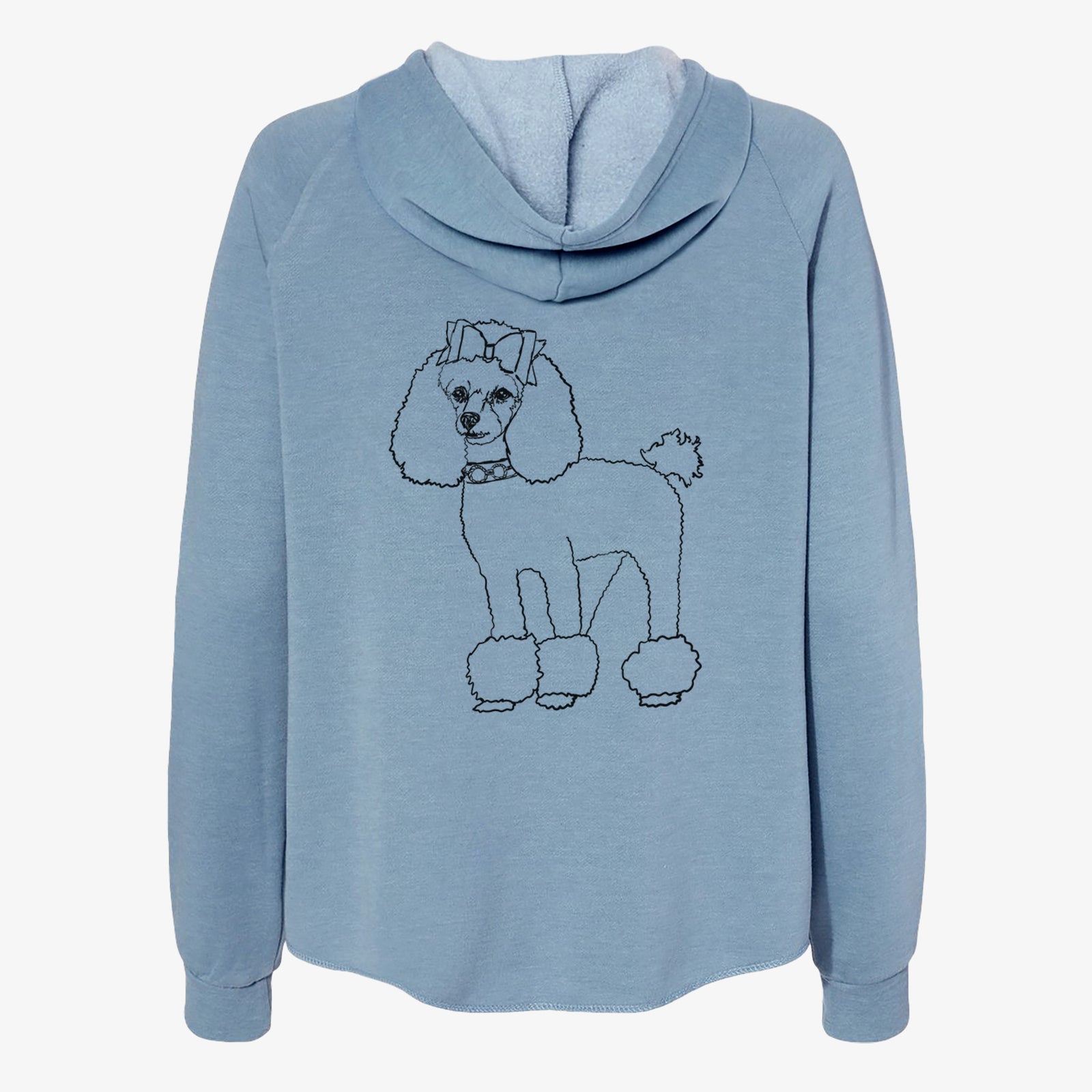 Doodled Lou Lou the Toy Poodle - Women's Cali Wave Zip-Up Sweatshirt