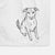 Doodled Lucky the Beagle Mix Decorative Hand Towel