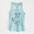 Doodled Lucky the Beagle Mix - Women's Racerback Tanktop