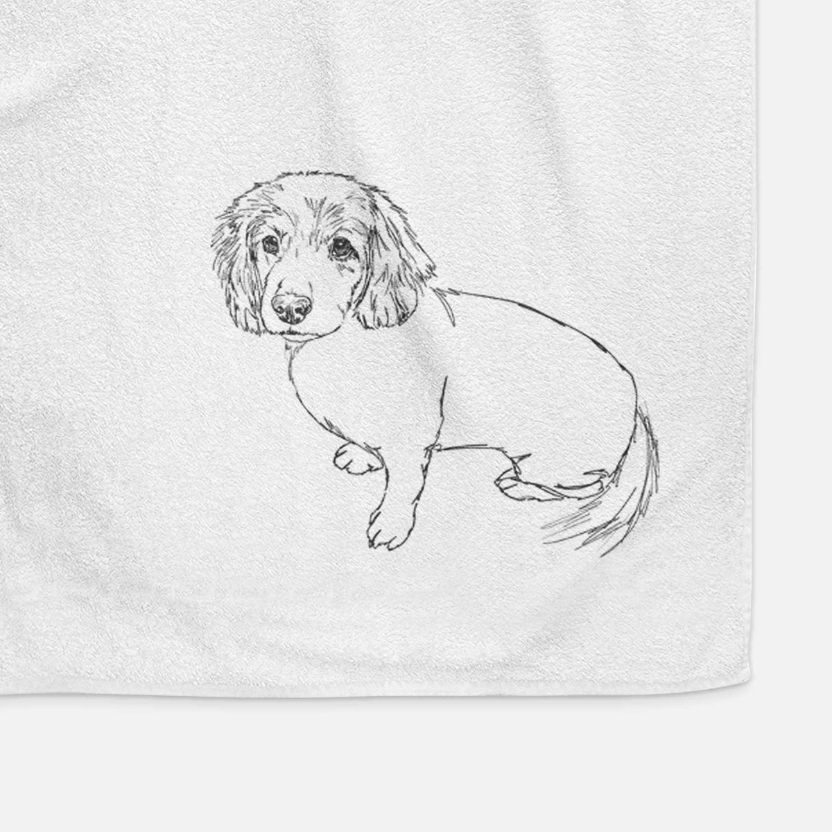 Doodled Lucy the Docker Decorative Hand Towel