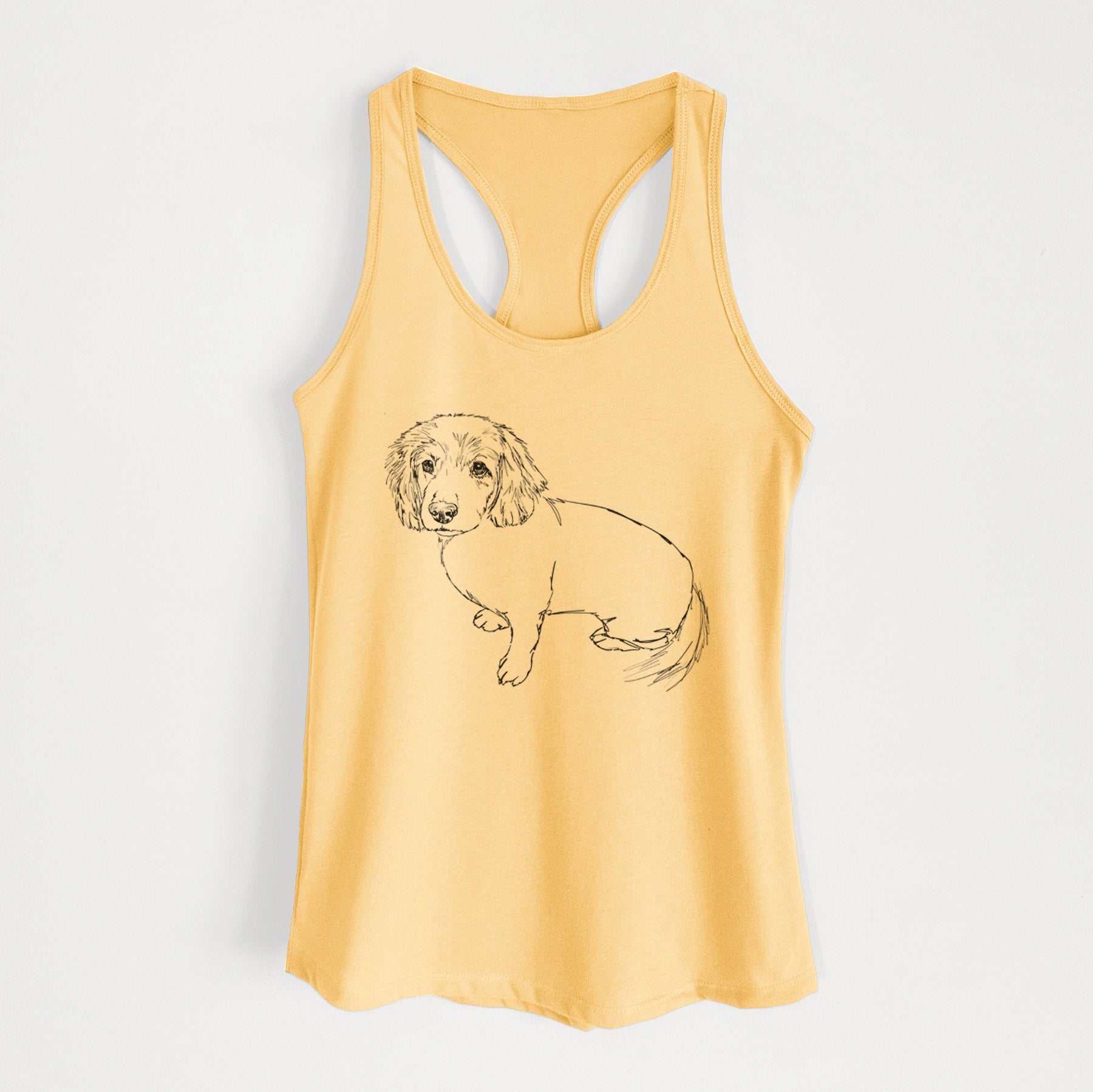 Doodled Lucy the Docker - Women's Racerback Tanktop