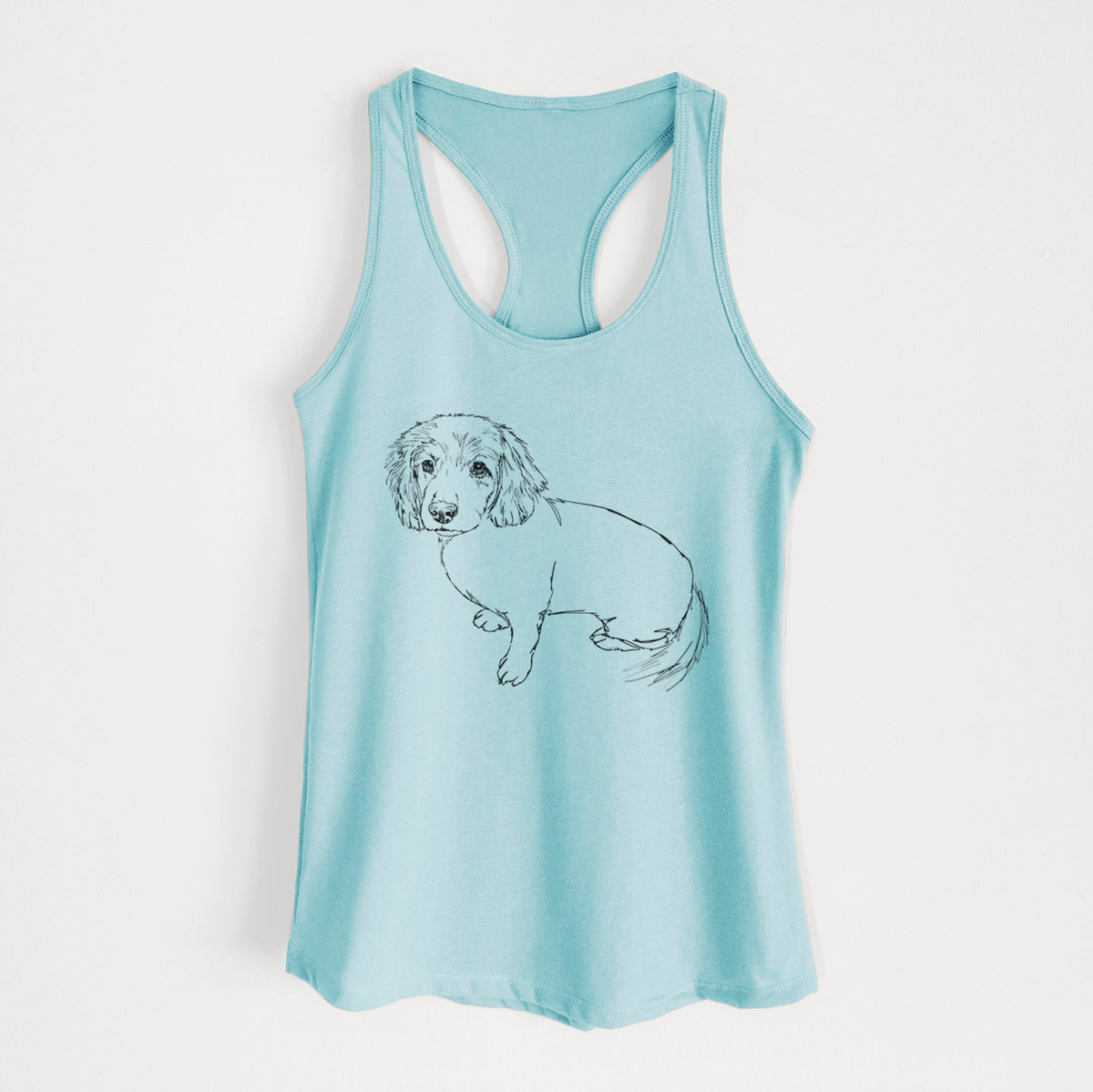 Doodled Lucy the Docker - Women&#39;s Racerback Tanktop