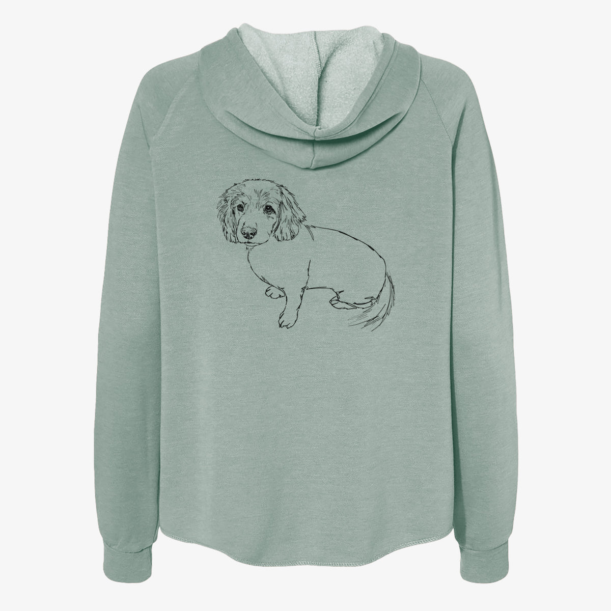 Doodled Lucy the Docker - Women's Cali Wave Zip-Up Sweatshirt