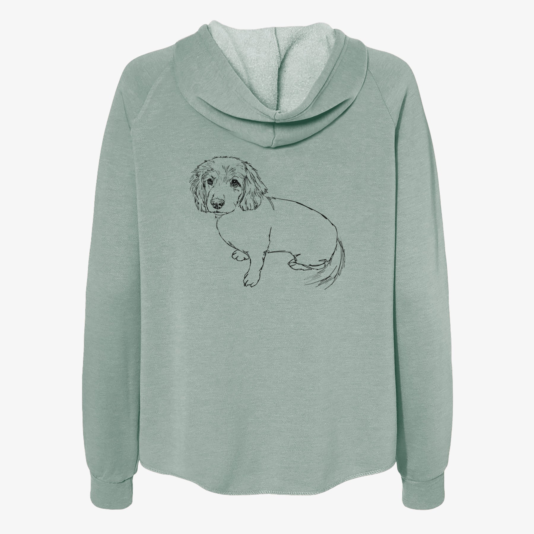 Doodled Lucy the Docker - Women's Cali Wave Zip-Up Sweatshirt