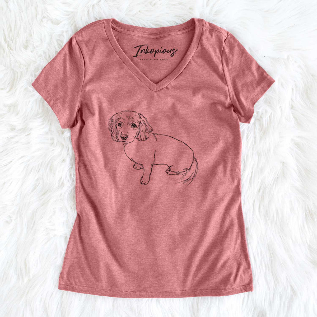 Doodled Lucy the Docker - Women&#39;s V-neck Shirt