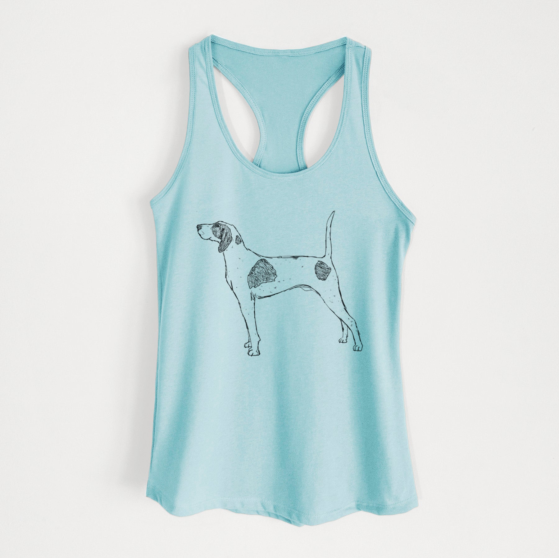 Doodled Luke the American Pointer - Women's Racerback Tanktop