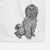 Doodled Luna the Briard Decorative Hand Towel