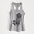 Doodled Luna the Briard - Women's Racerback Tanktop