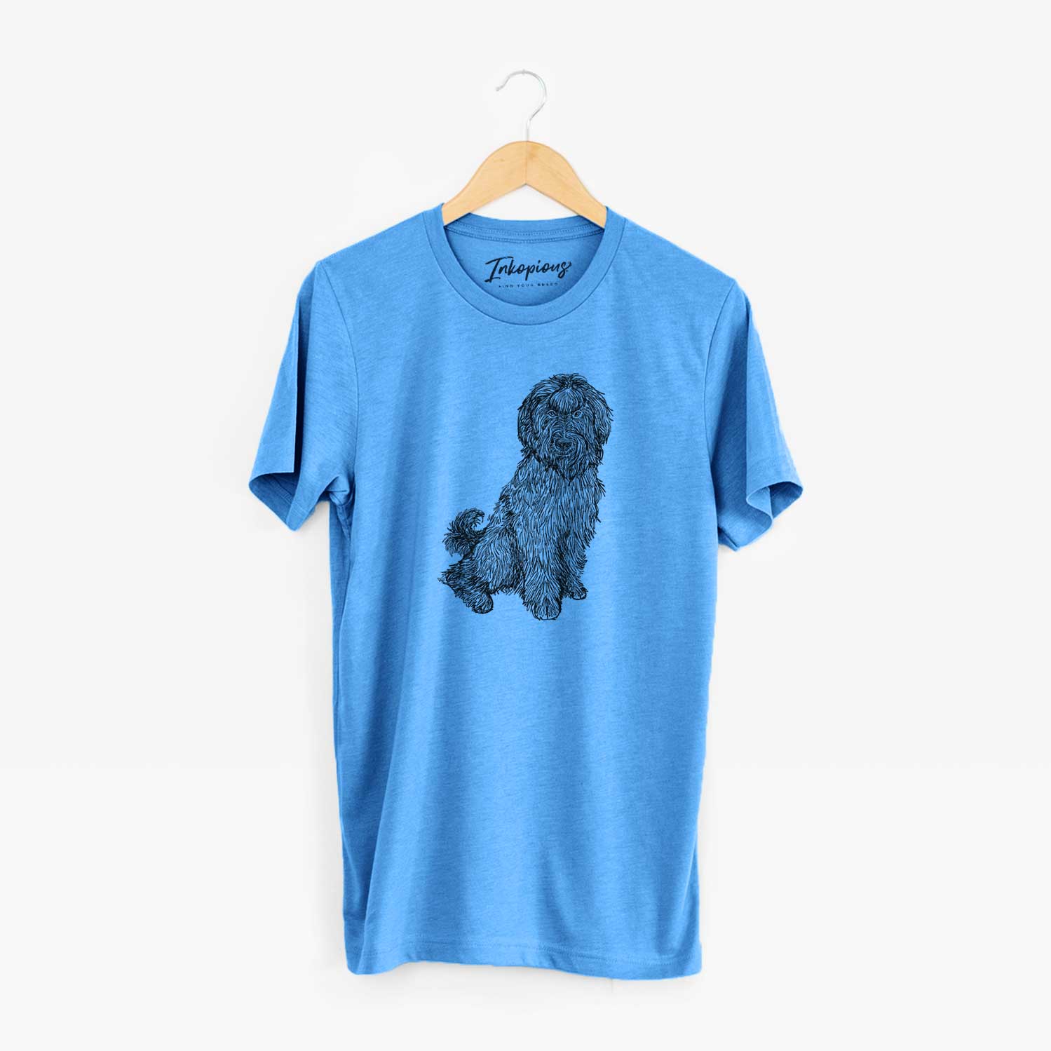 Doodled Luna the Briard - Unisex Crewneck