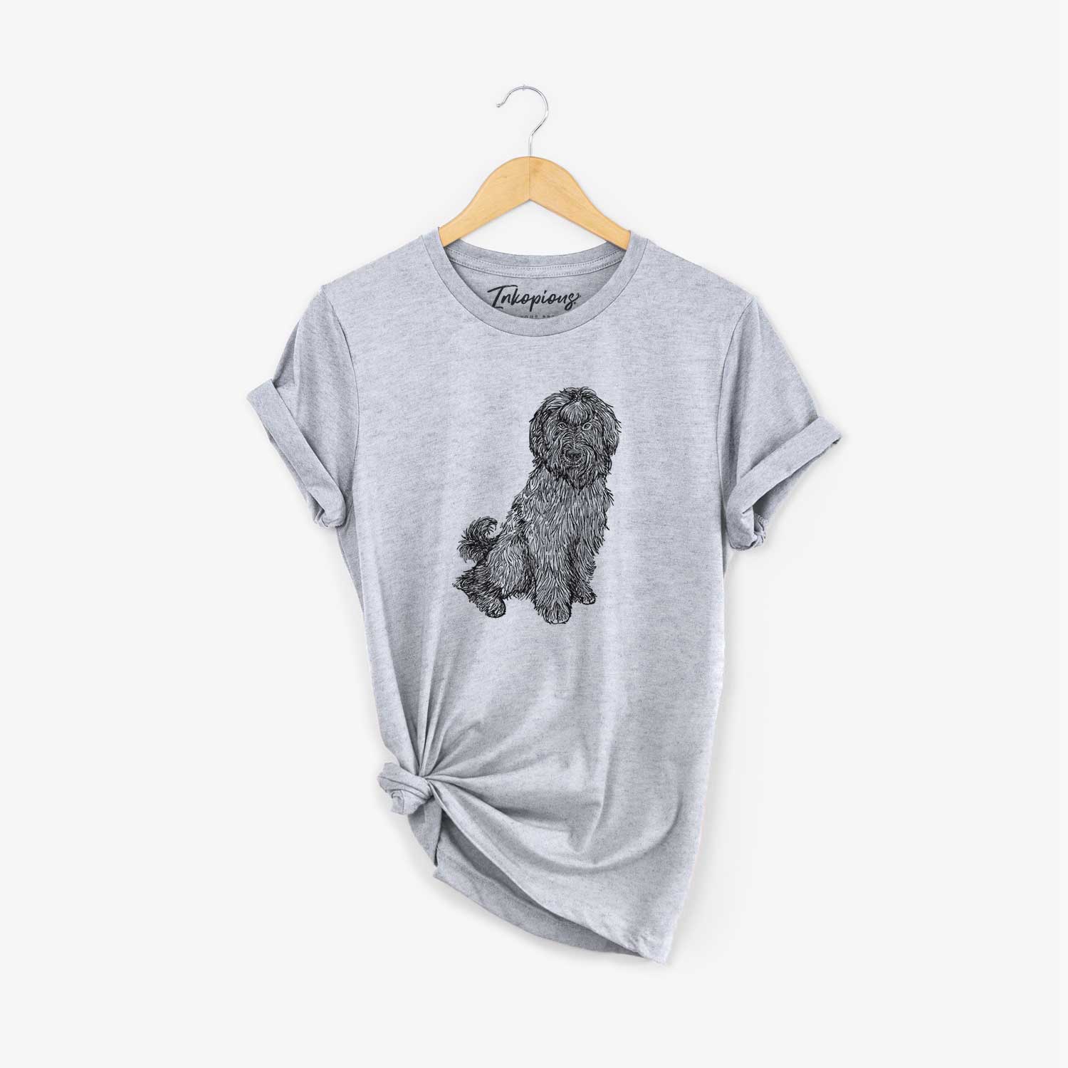 Doodled Luna the Briard - Unisex Crewneck