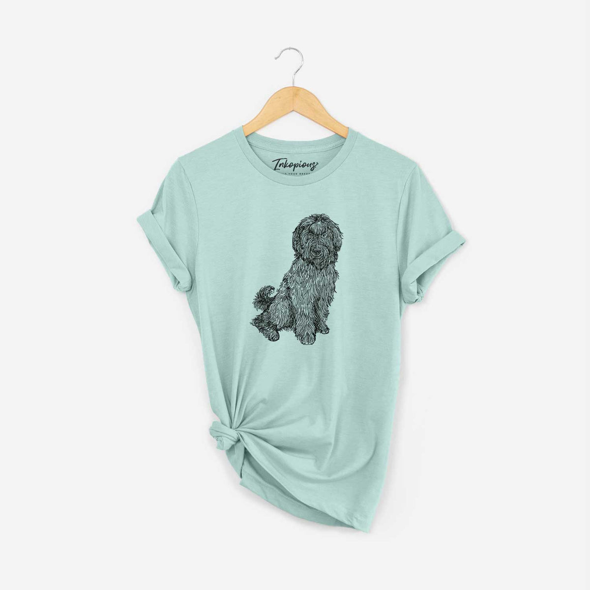 Doodled Luna the Briard - Unisex Crewneck