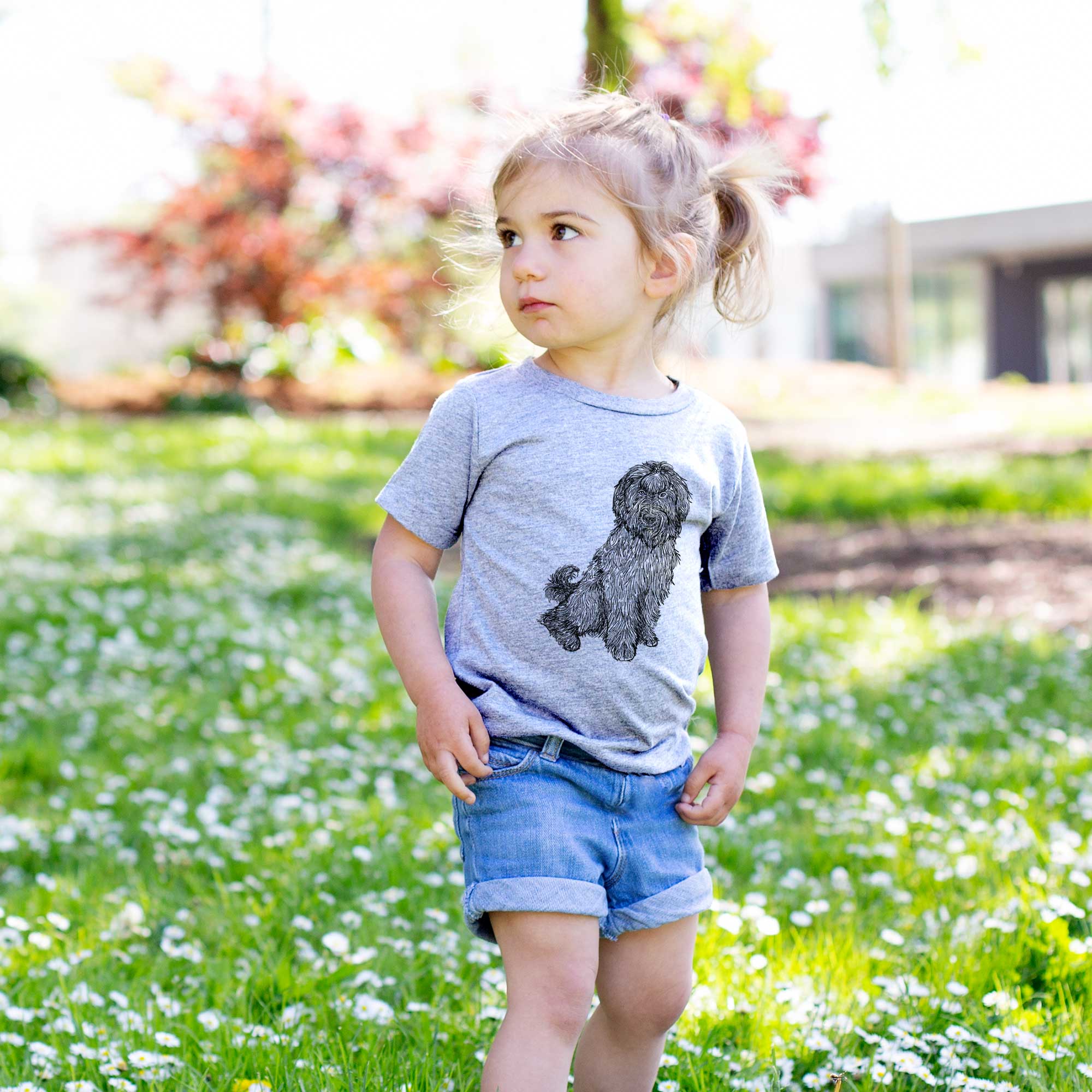 Doodled Luna the Briard - Kids/Youth/Toddler Shirt