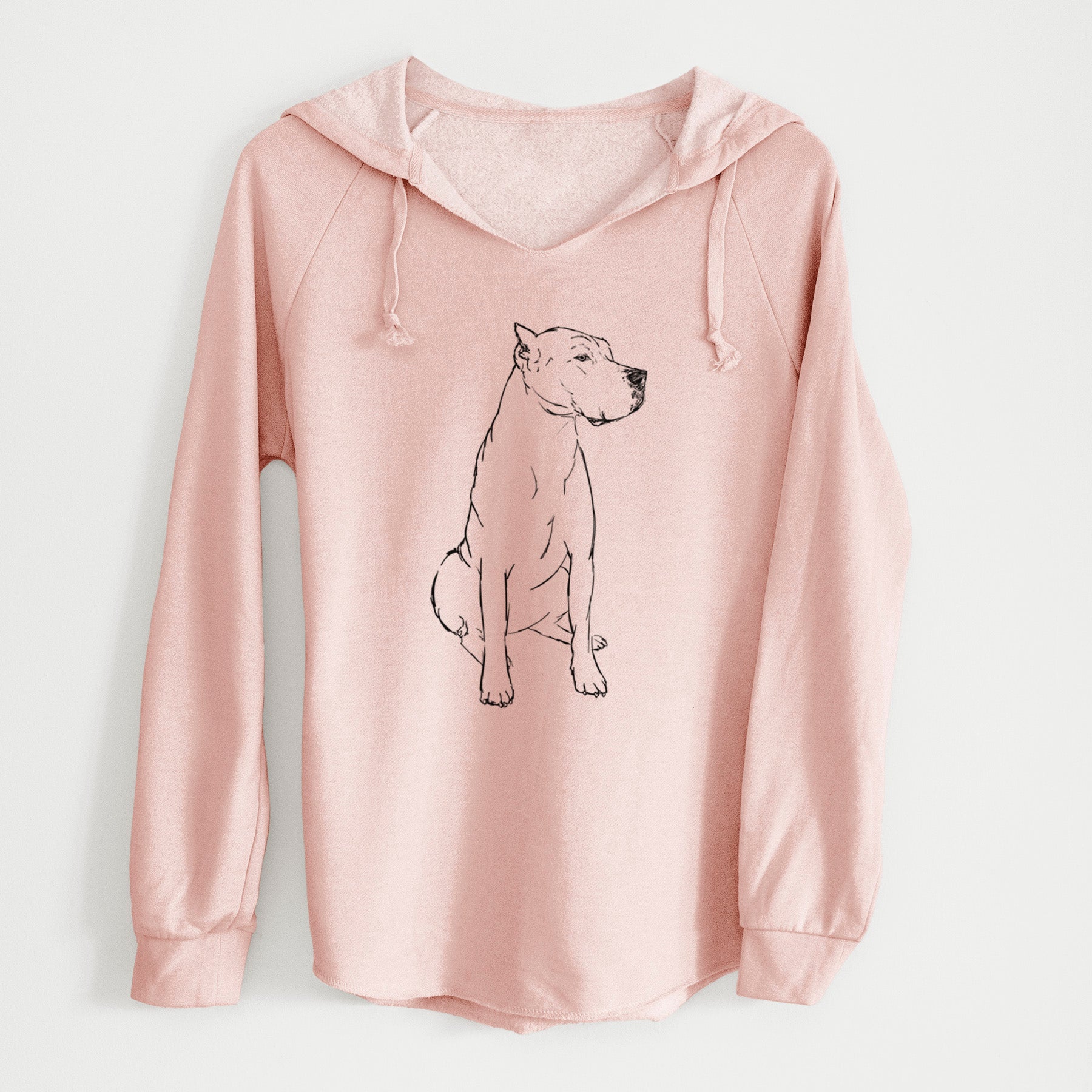 Doodled Luna the Dogo Argentino - Cali Wave Hooded Sweatshirt