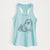 Doodled Madeira the Pomeranian - Women's Racerback Tanktop