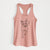 Doodled Maevis the Terrier Mix - Women's Racerback Tanktop