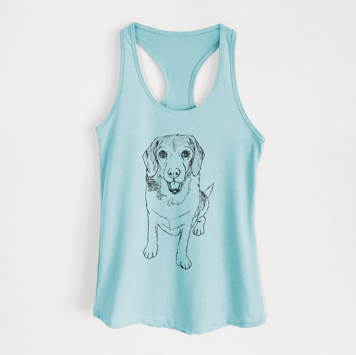 Doodled Maggie the Beagle - Women&#39;s Racerback Tanktop