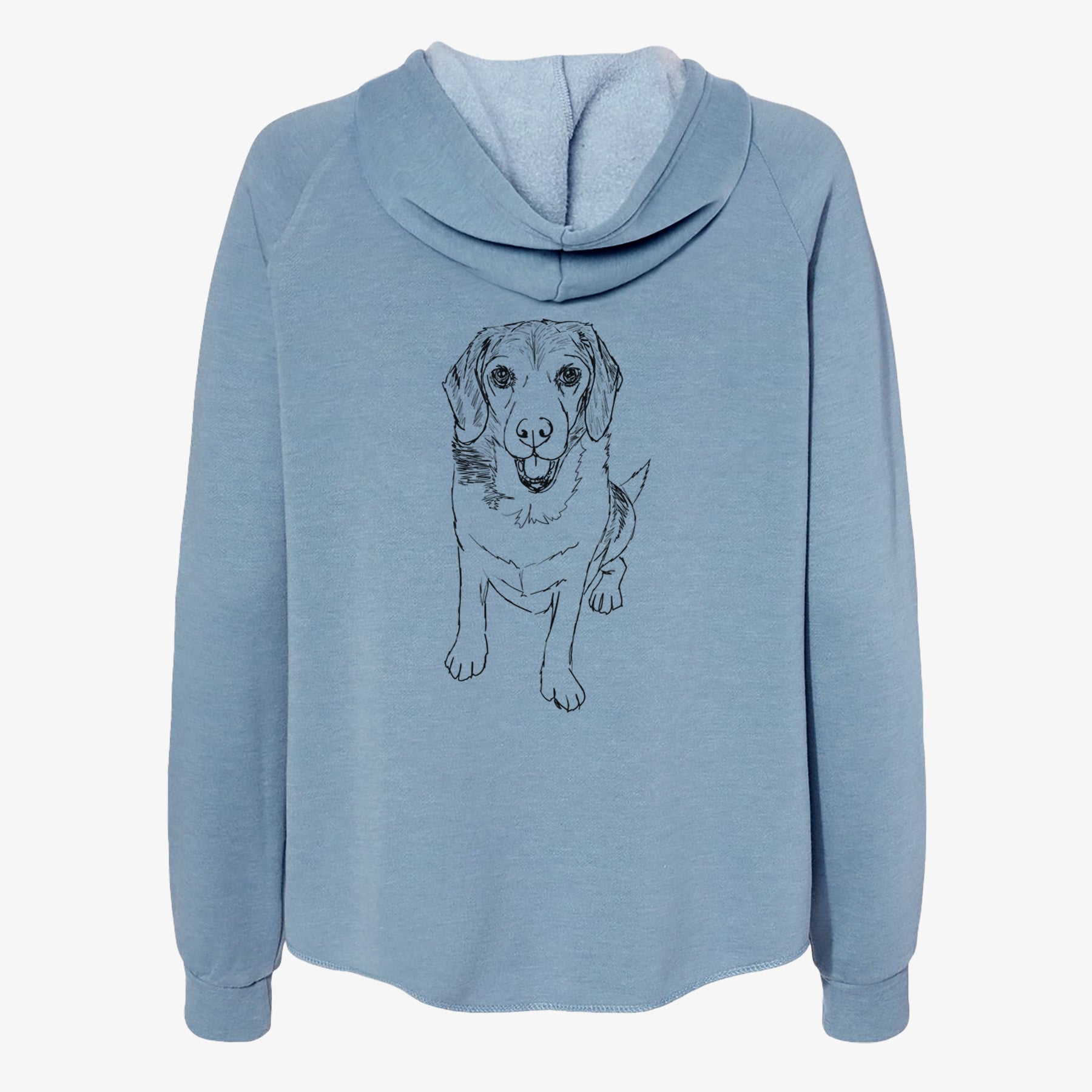 Doodled Maggie the Beagle - Women's Cali Wave Zip-Up Sweatshirt