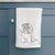 Doodled Maltese Decorative Hand Towel