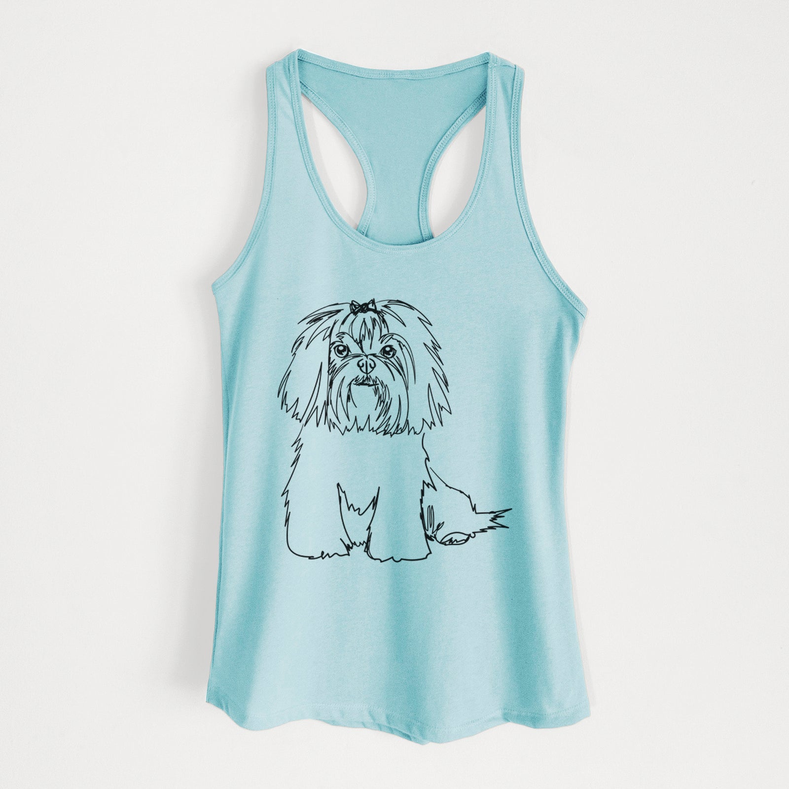 Doodled Maltese - Women's Racerback Tanktop