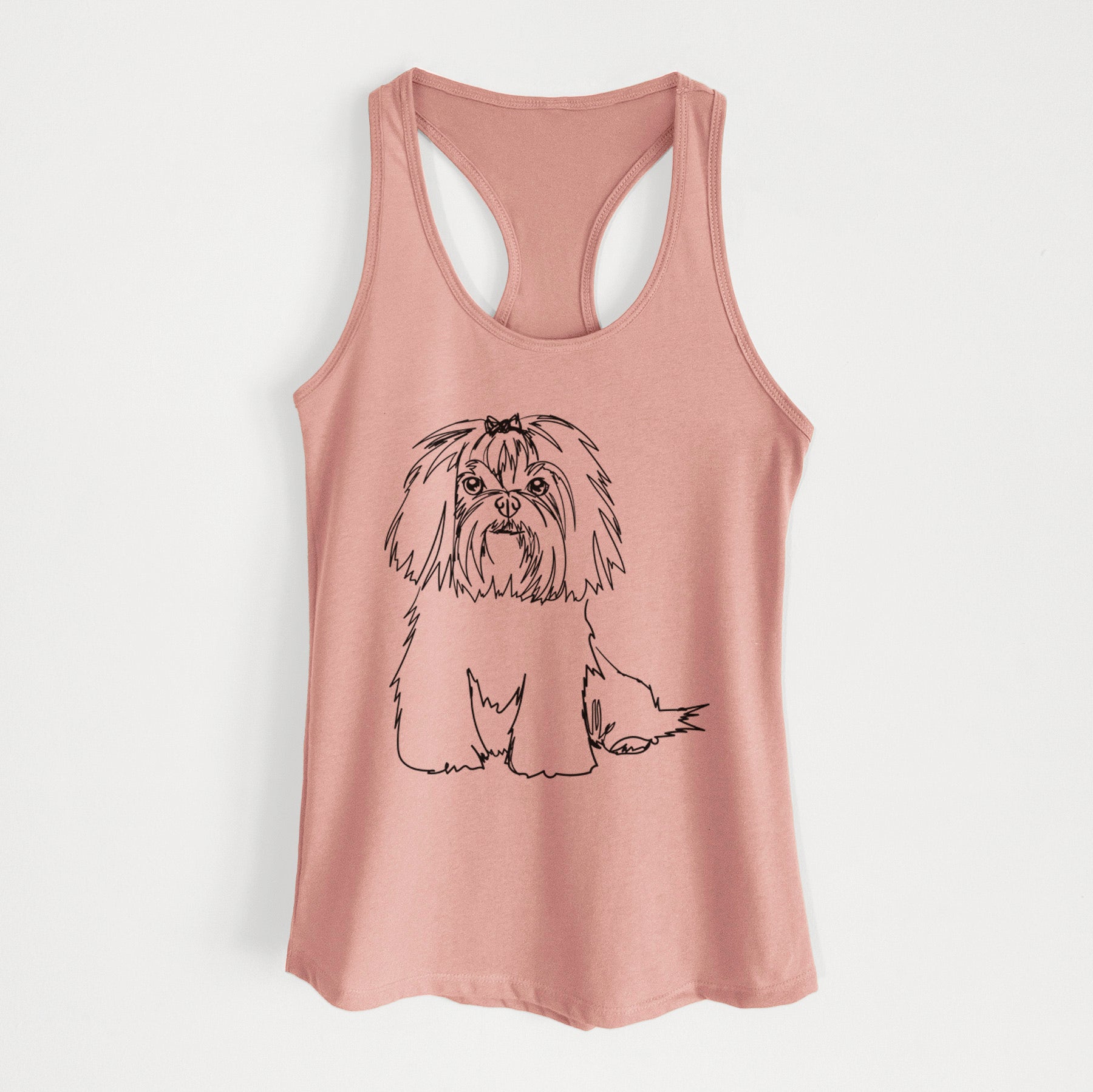 Doodled Maltese - Women's Racerback Tanktop