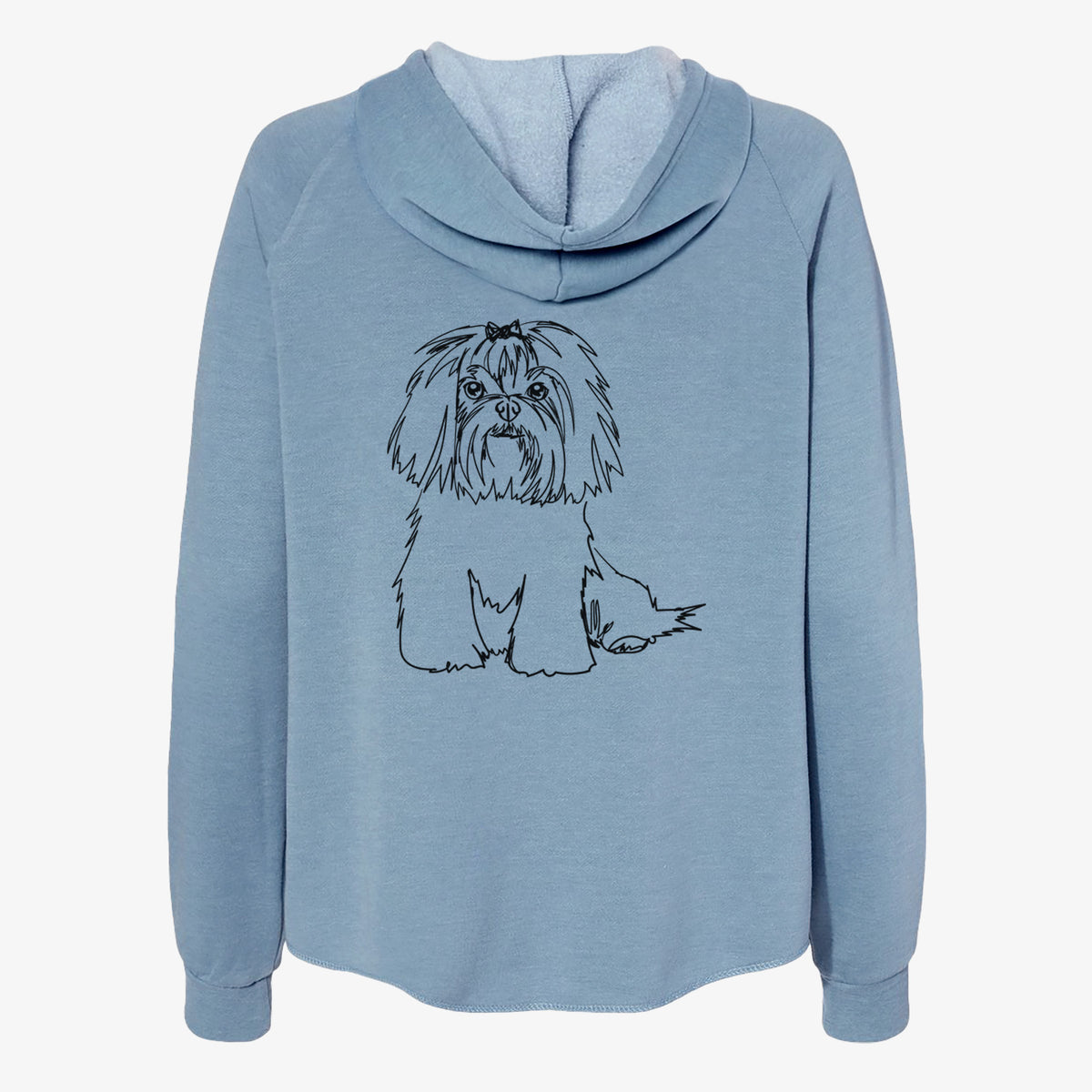 Doodled Maltese - Women's Cali Wave Zip-Up Sweatshirt