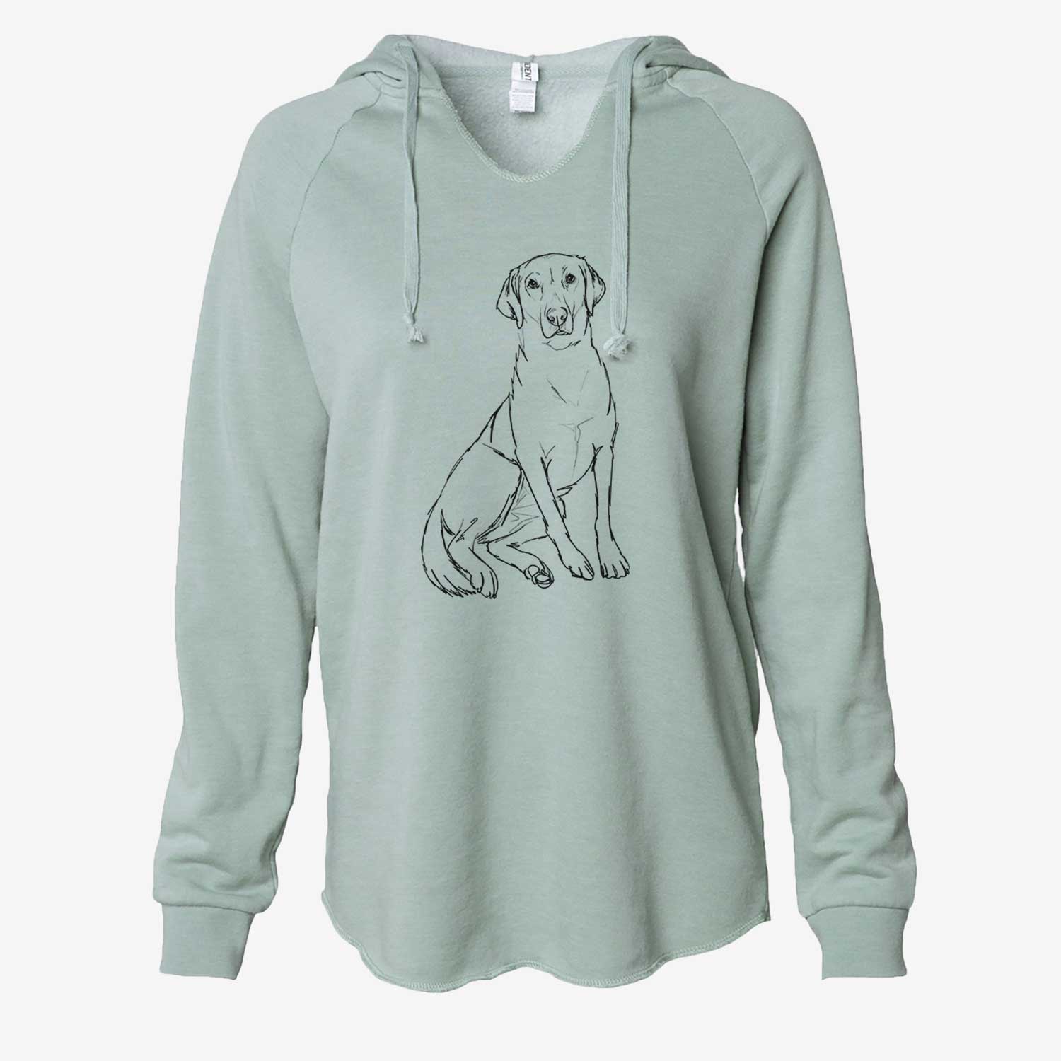 Doodled Mango the Lab Mix - Cali Wave Hooded Sweatshirt