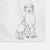 Doodled Mango the Lab Mix Decorative Hand Towel