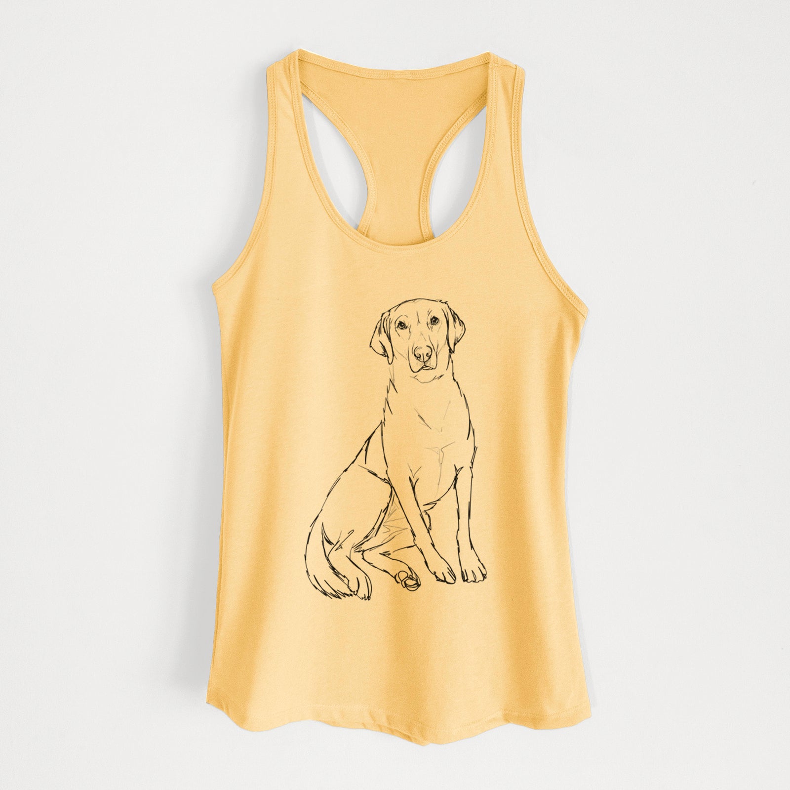 Doodled Mango the Lab Mix - Women's Racerback Tanktop