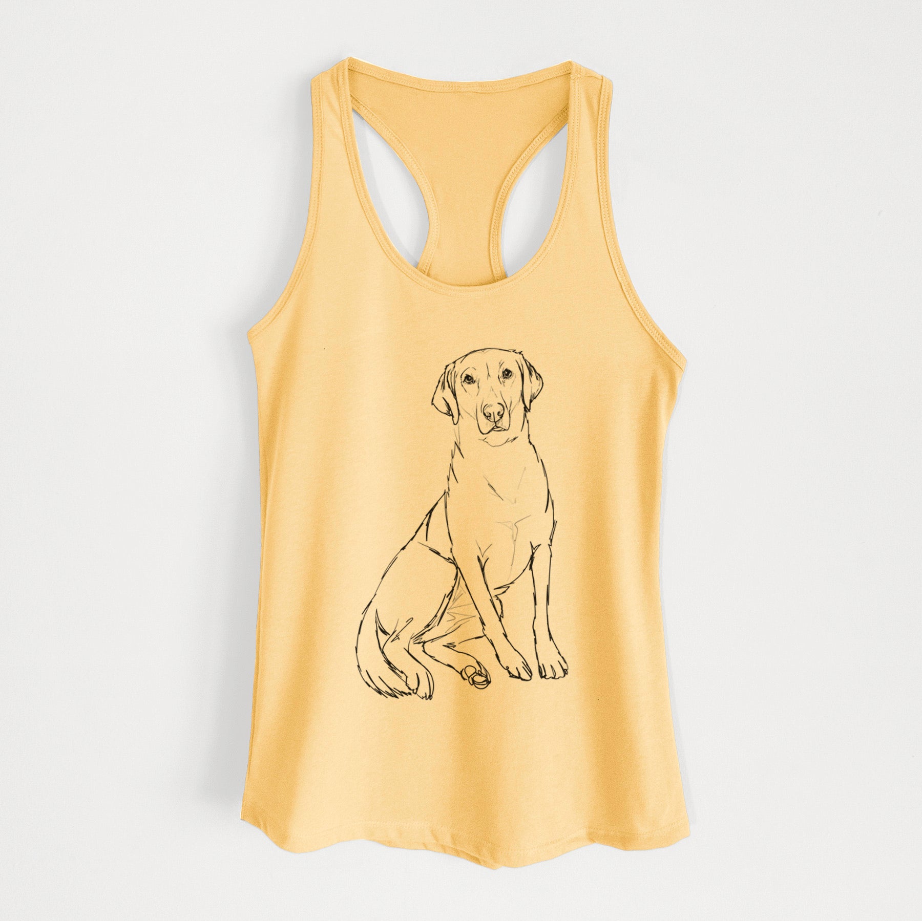 Doodled Mango the Lab Mix - Women's Racerback Tanktop