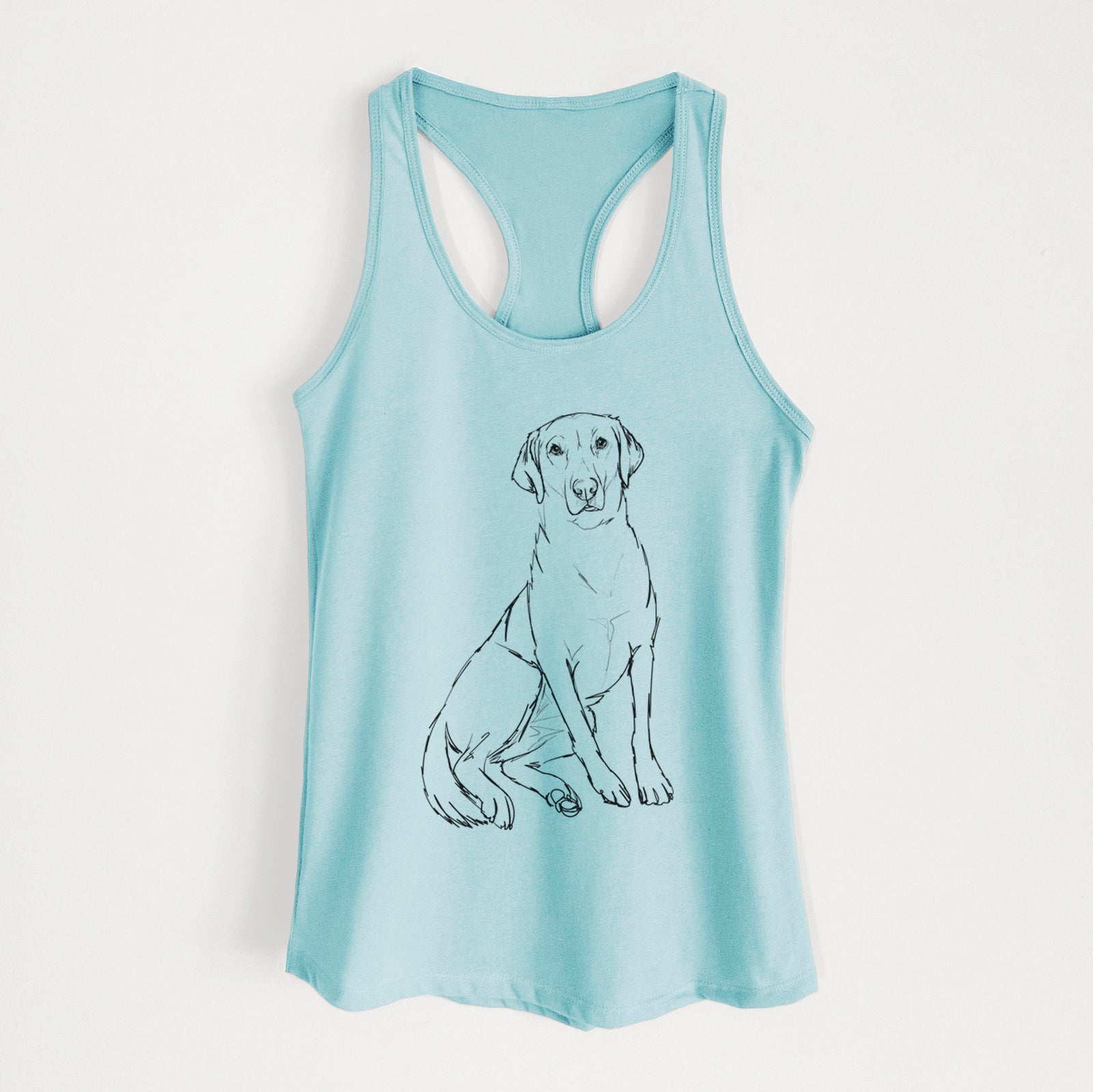 Doodled Mango the Lab Mix - Women's Racerback Tanktop