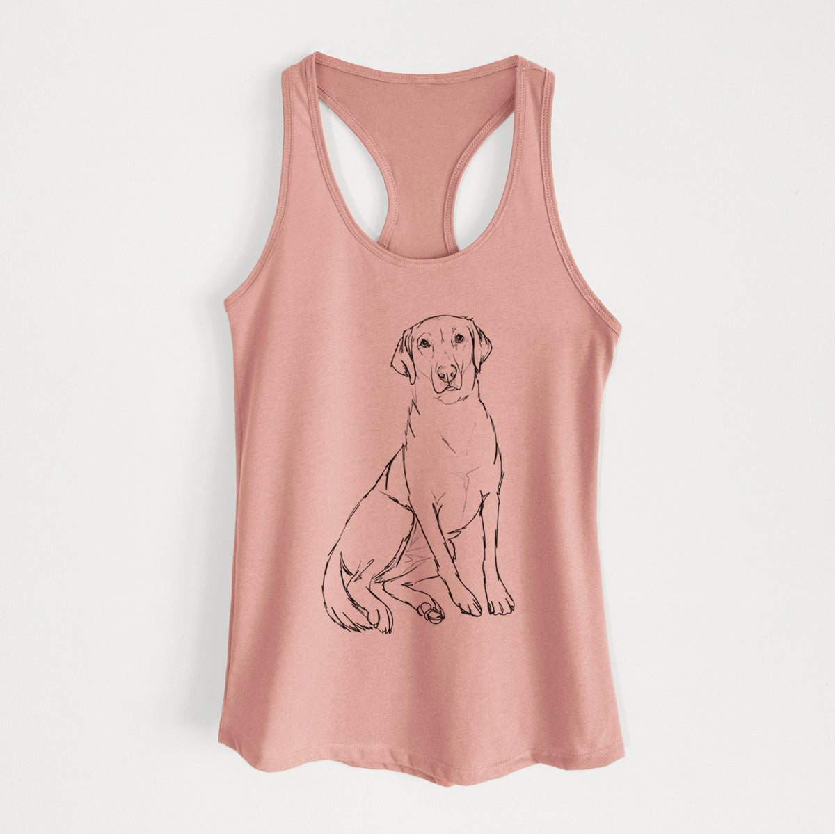 Doodled Mango the Lab Mix - Women's Racerback Tanktop