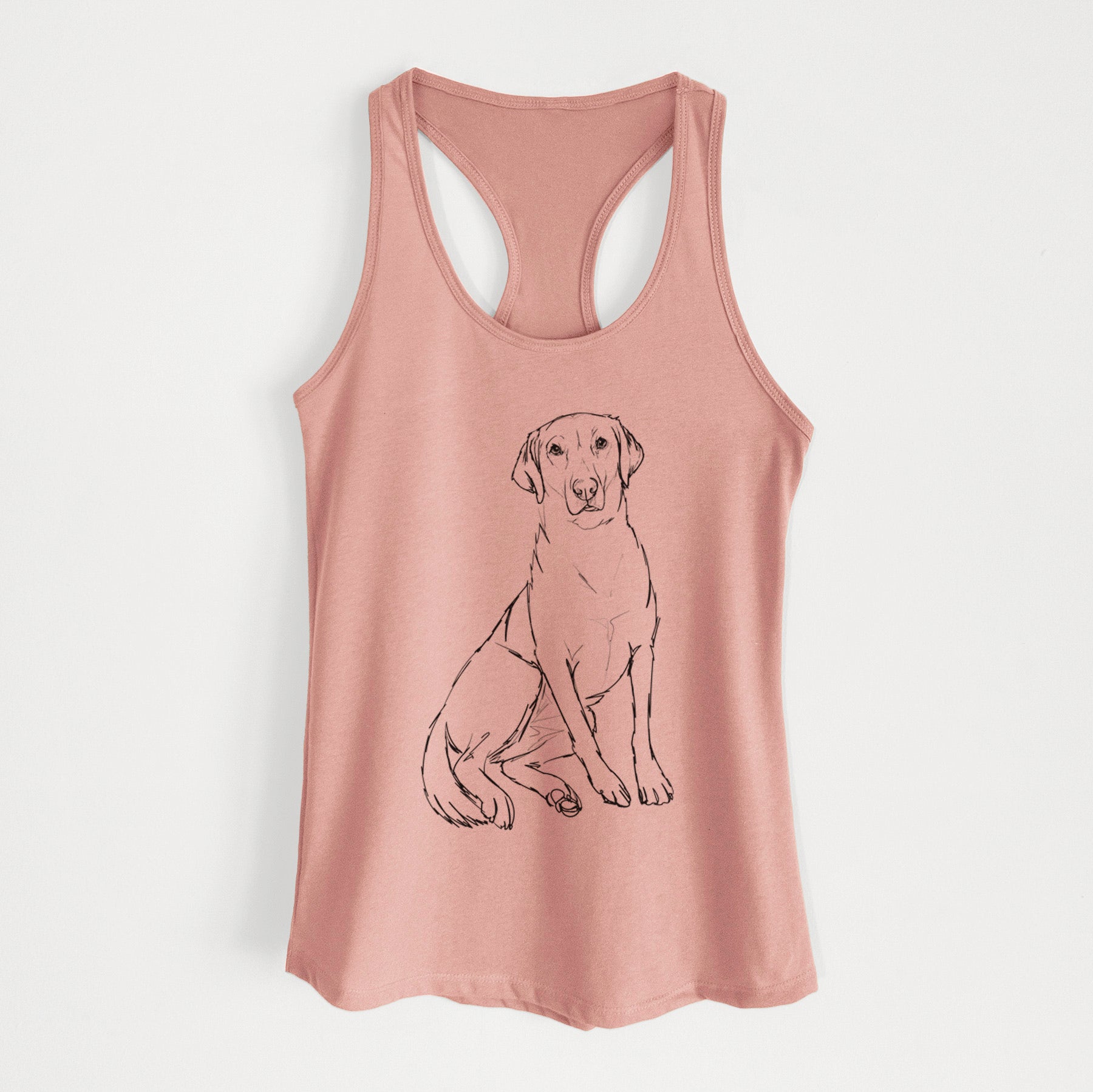 Doodled Mango the Lab Mix - Women's Racerback Tanktop