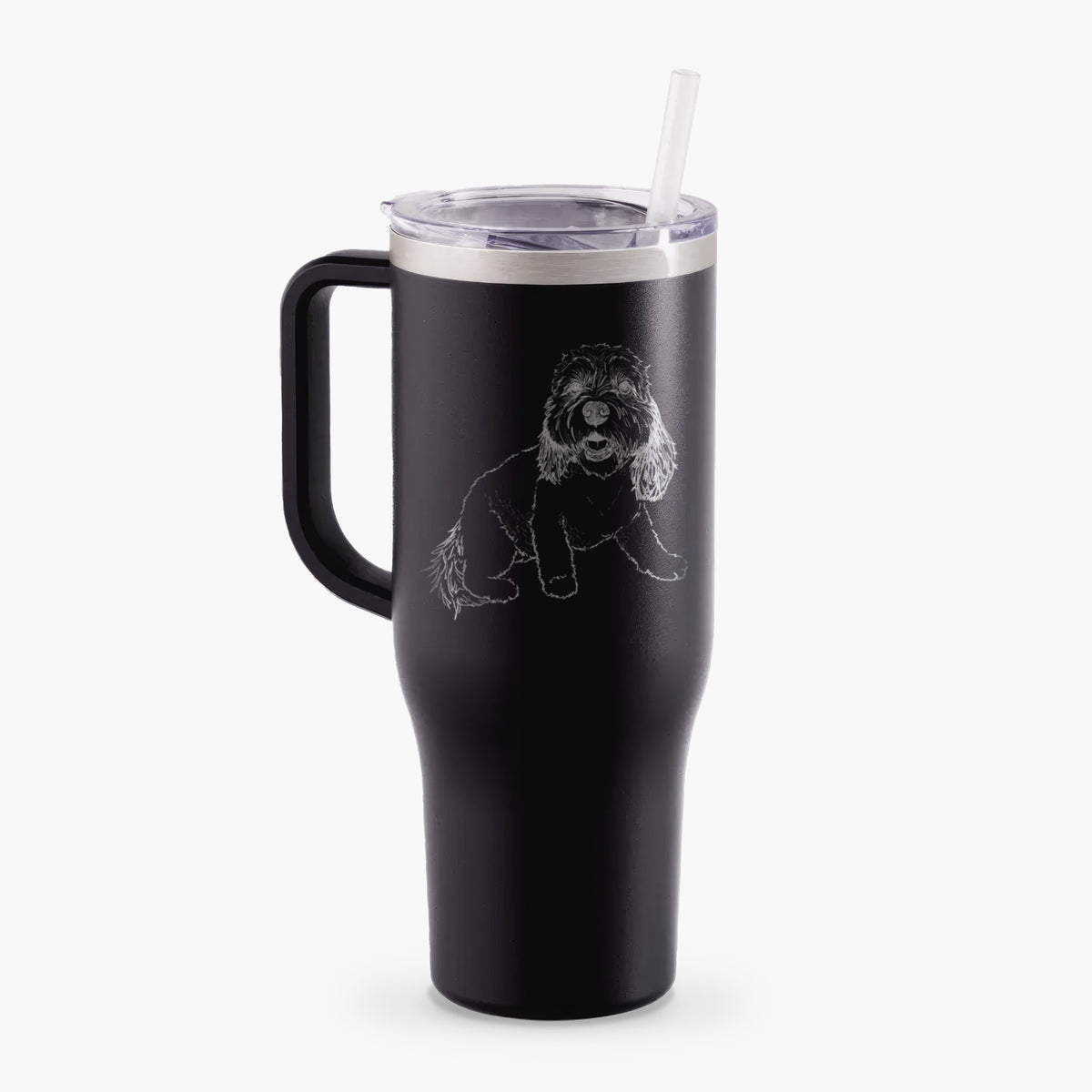 Doodled Max the Cavanese - 40oz Tumbler with Handle