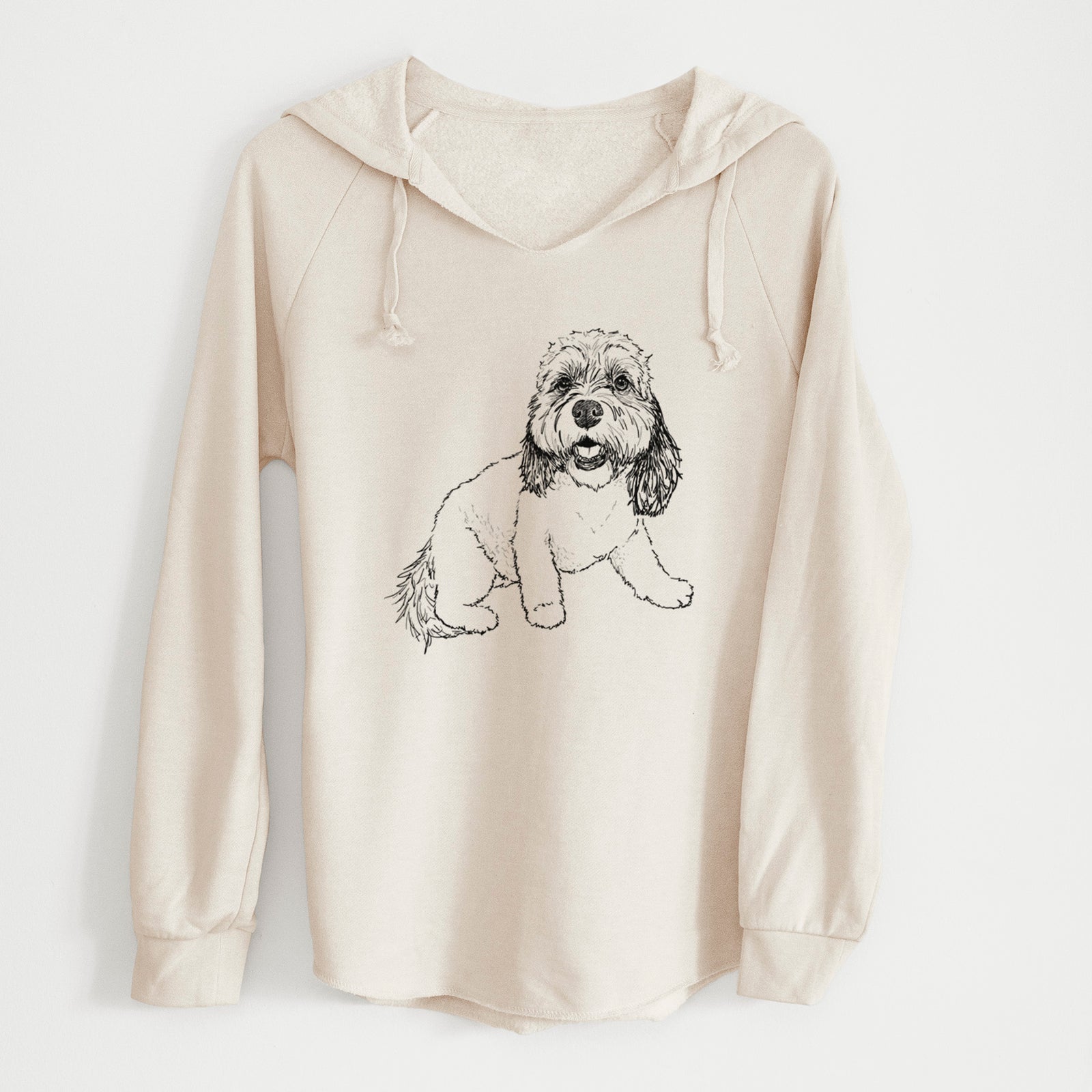 Doodled Max the Cavanese - Cali Wave Hooded Sweatshirt