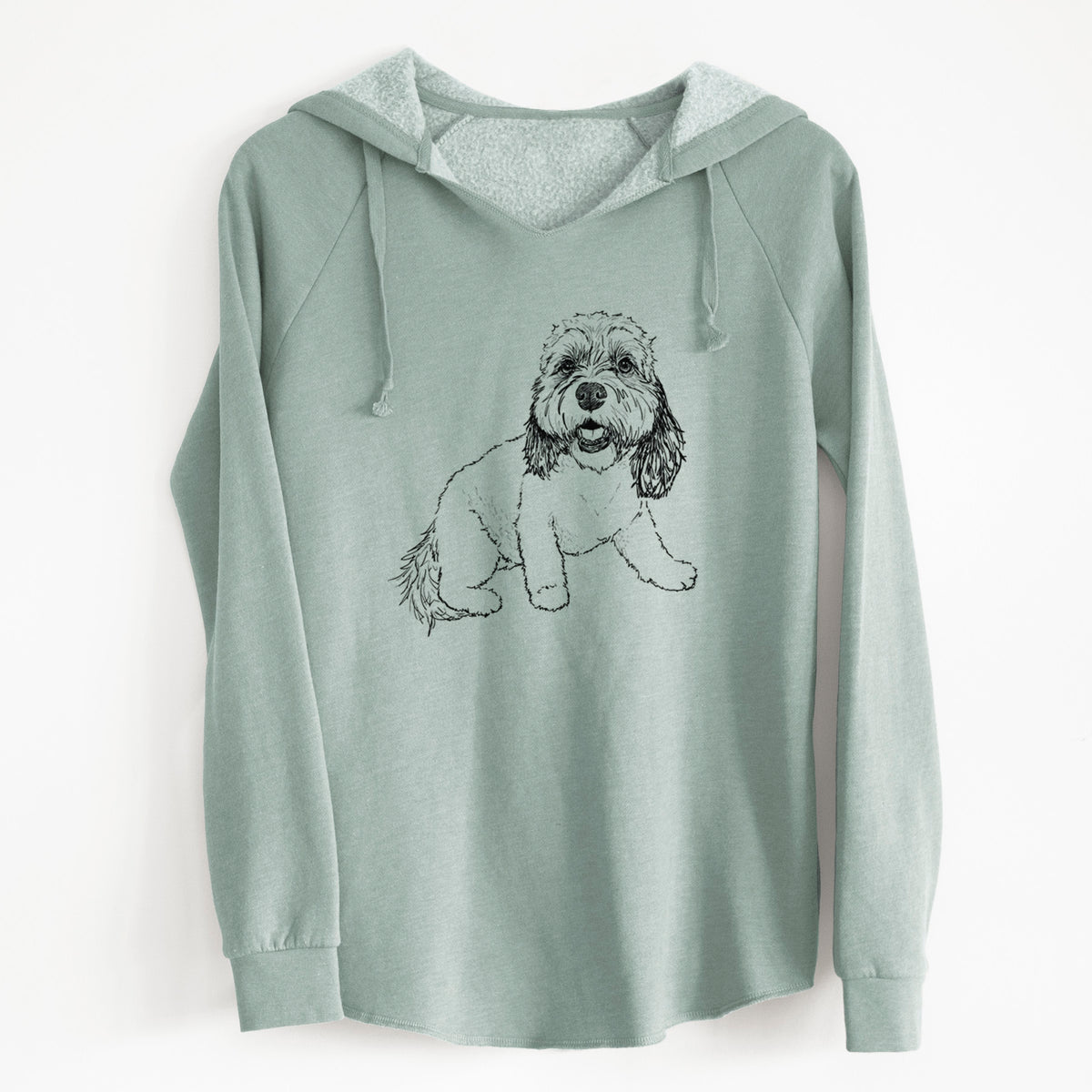 Doodled Max the Cavanese - Cali Wave Hooded Sweatshirt
