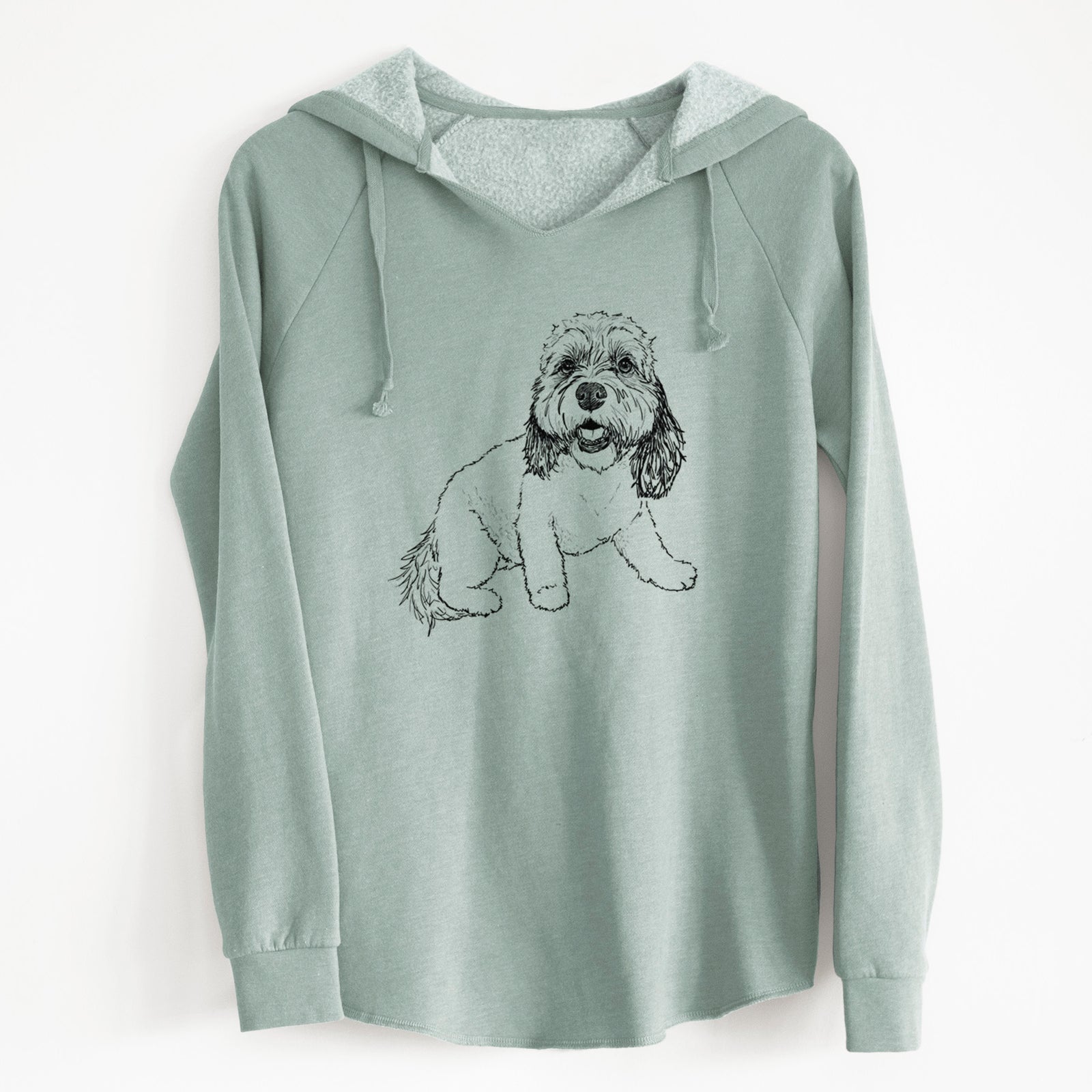 Doodled Max the Cavanese - Cali Wave Hooded Sweatshirt