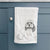 Doodled Max the Cavanese Decorative Hand Towel