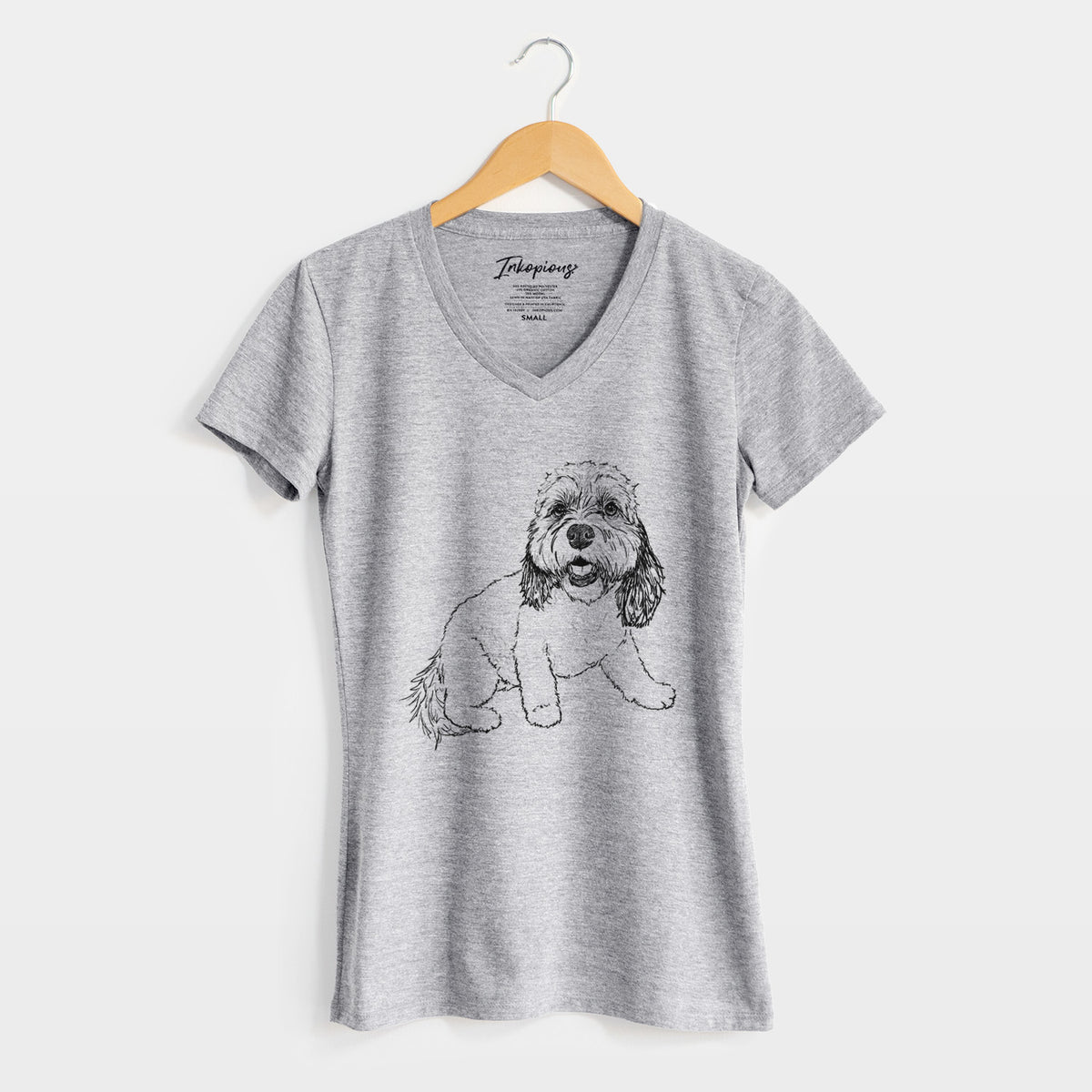 Doodled Max the Cavanese - Women's Perfect V-neck Shirt