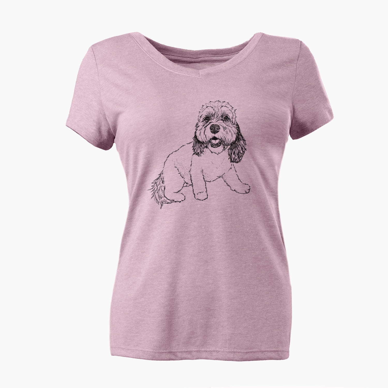 Doodled Max the Cavanese - Women's Perfect V-neck Shirt