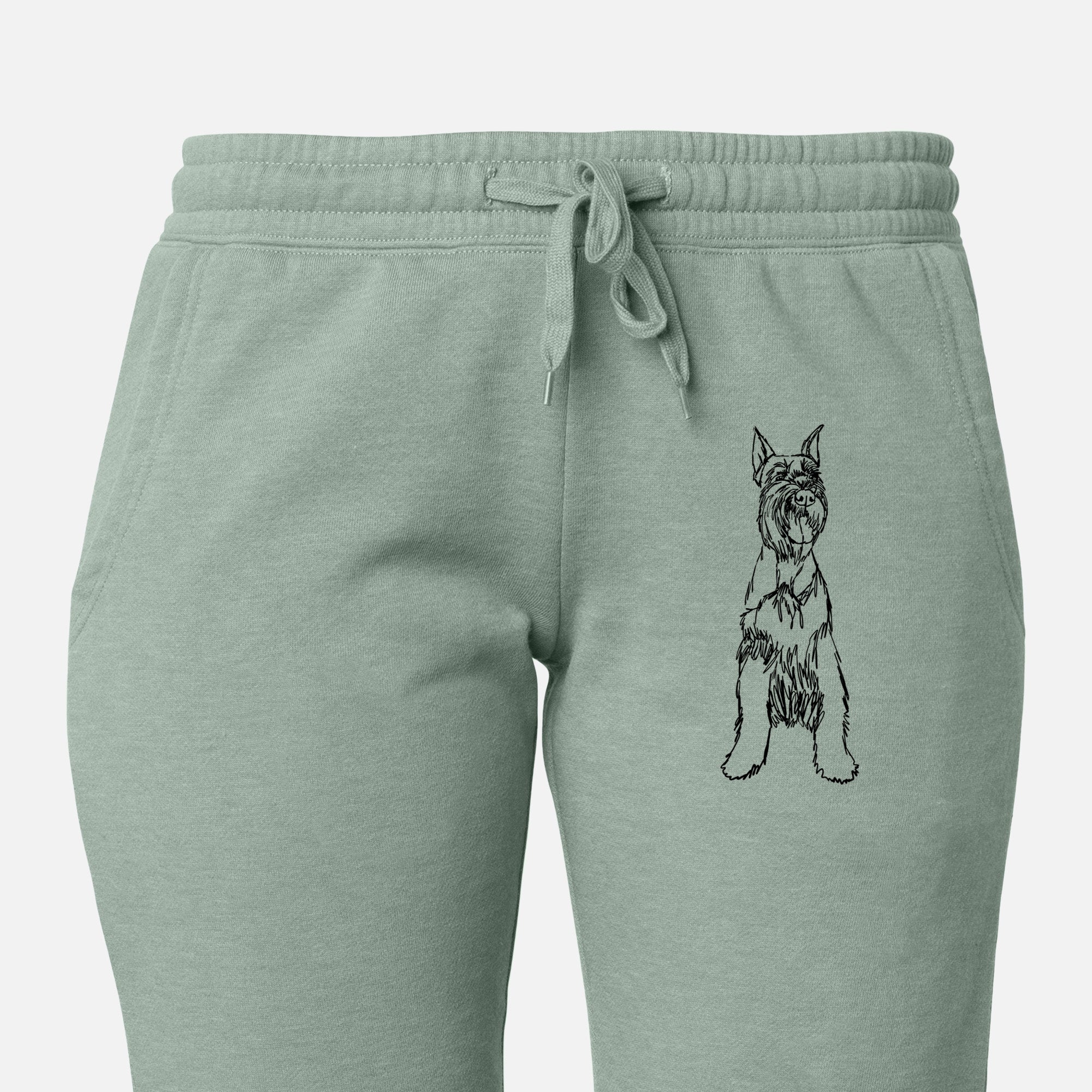 Doodled Mayze the Giant Schnauzer - Women's Cali Wave Joggers