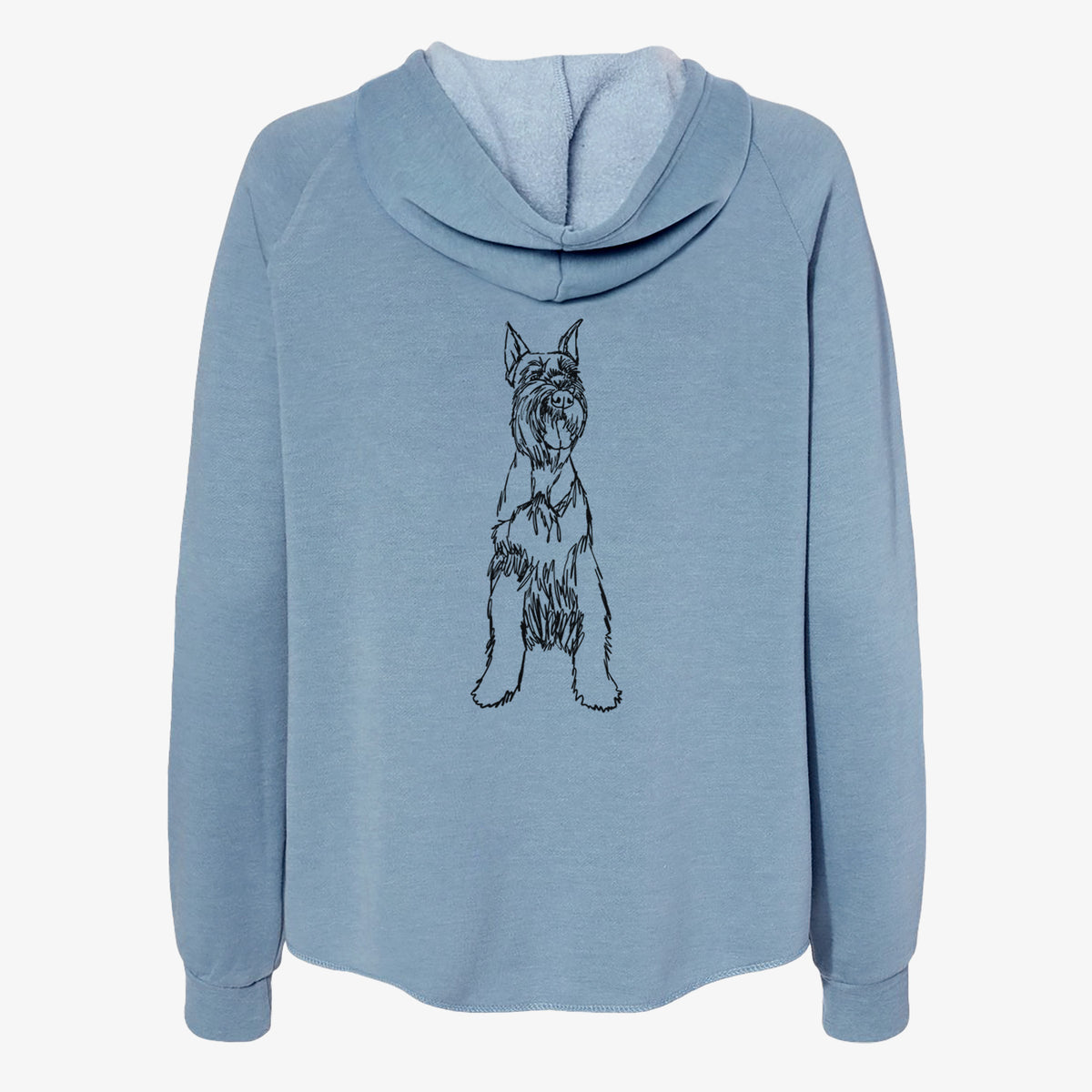 Doodled Mayze the Giant Schnauzer - Women's Cali Wave Zip-Up Sweatshirt