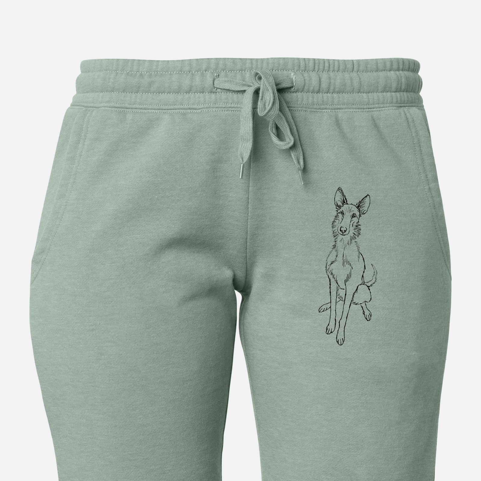 Doodled Mayze the Ibizan Sighthound - Women's Cali Wave Joggers