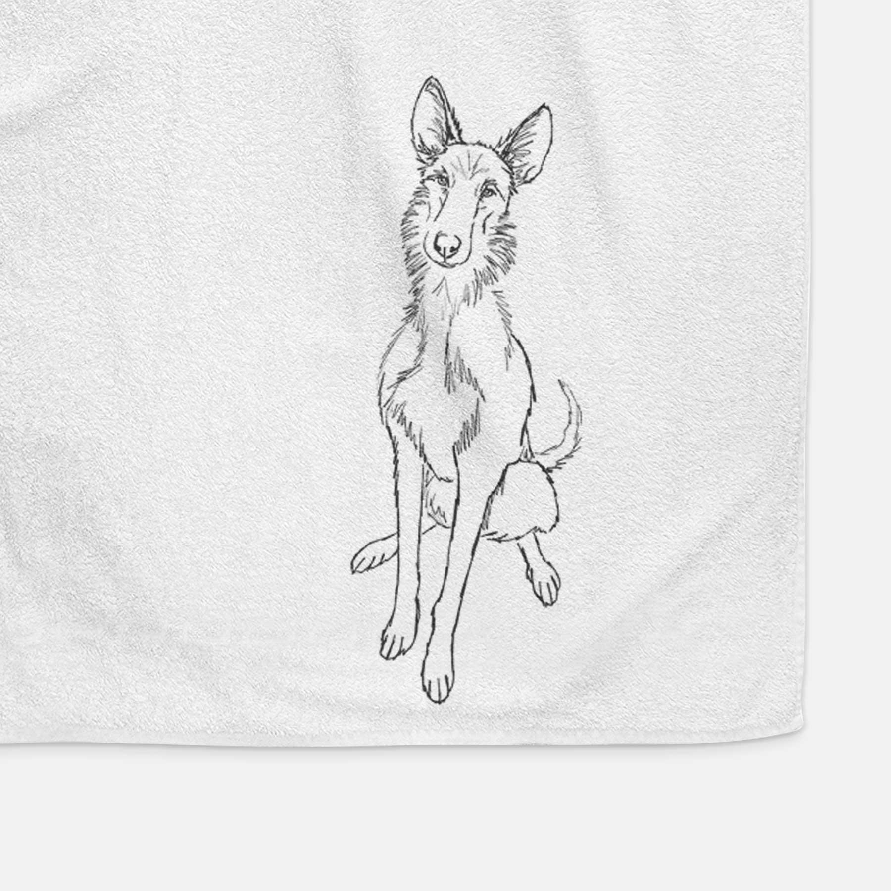 Doodled Mayze the Ibizan Sighthound Decorative Hand Towel