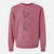 Doodled Mendel the Mixed Breed - Unisex Pigment Dyed Crew Sweatshirt