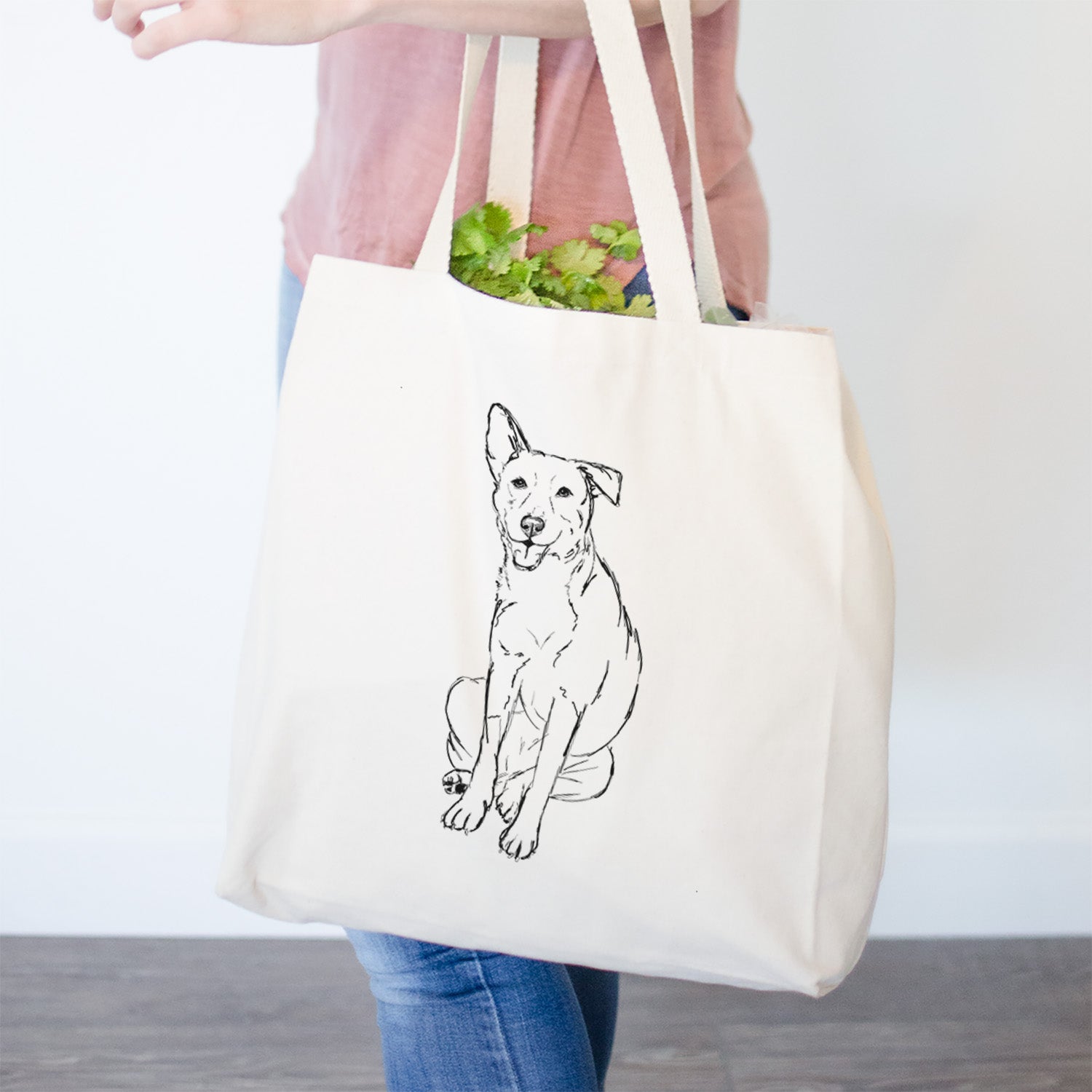 Doodled Mendel the Mixed Breed - Tote Bag