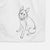 Doodled Mer the Irish Wolfhound German Shepherd Mix Decorative Hand Towel