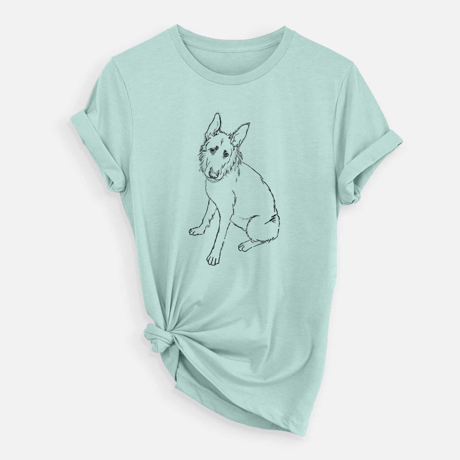 Doodled Mer the Irish Wolfhound German Shepherd Mix - Unisex Crewneck