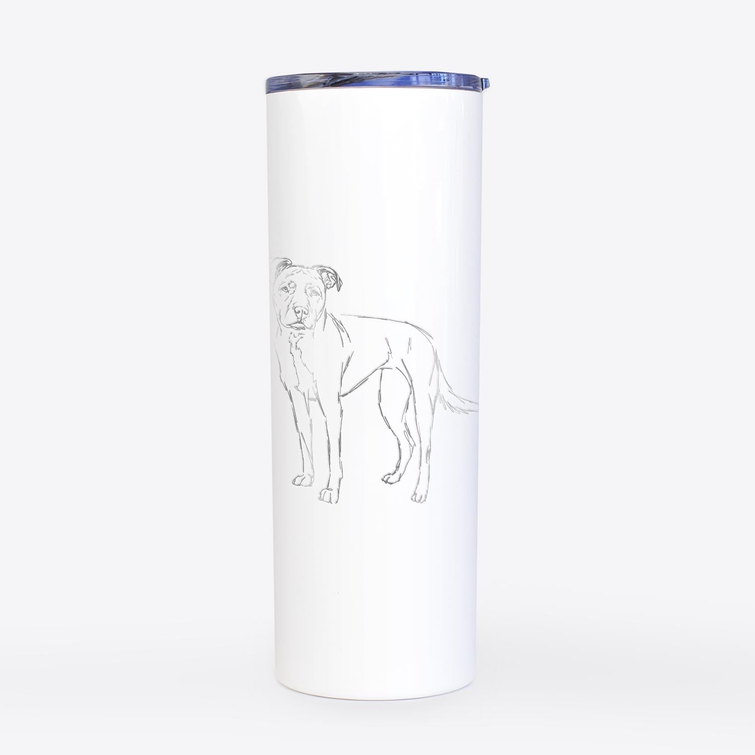 Doodled Mercy the American Staffordshire Terrier - 20oz Skinny Tumbler